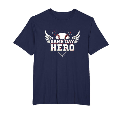 Baseball Dad Game Day Hero Proud T-Shirt - Fun Novelty Design Men Women - T-Shirt, Sweatshirt, Hoodie