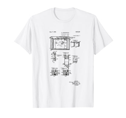 Camera Photographic Patent 1927 Drawing T-Shirt - Trendy Graphic Unisex - T-Shirt, Sweatshirt, Hoodie