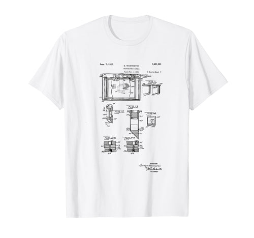 Camera Photographic Patent 1927 Drawing T-Shirt - Trendy Graphic Unisex - T-Shirt, Sweatshirt, Hoodie