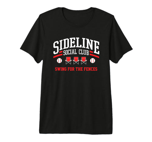 Baseball Sideline Social Club T-Shirt - Streetwear Style for Adults - T-Shirt, Sweatshirt, Hoodie