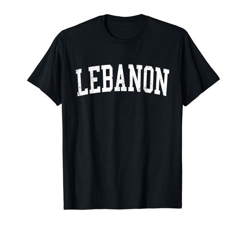 Lebanon Tn Distressed White Varsity T-Shirt - Casual Everyday Wear Unisex - T-Shirt, Sweatshirt, Hoodie