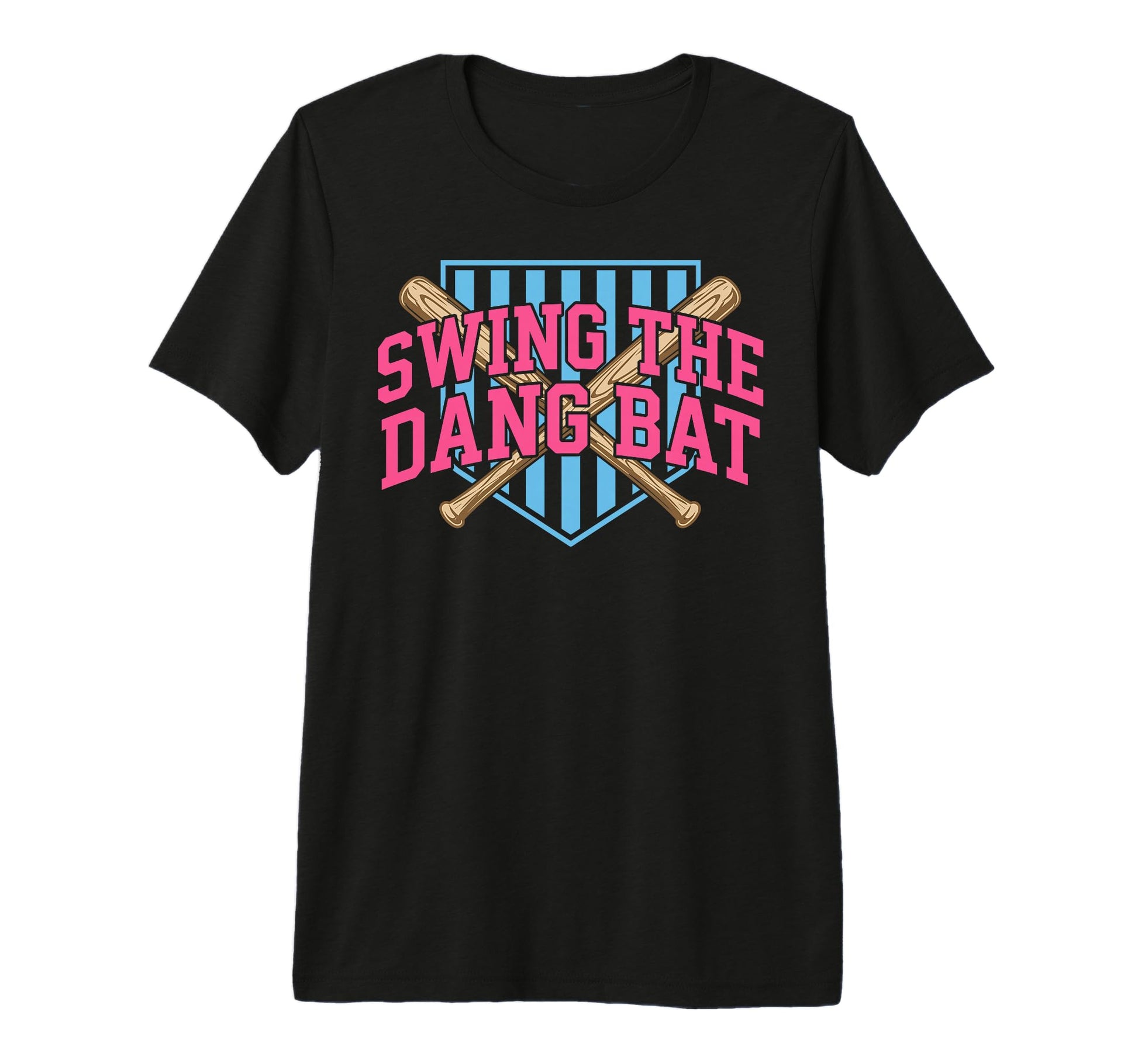 Swing Dang Bat Baseball Season Game Day T-Shirt - Graphic Print Men Women - T-Shirt, Sweatshirt, Hoodie