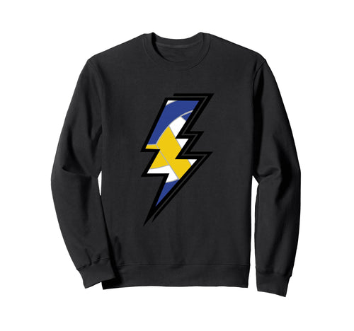 Volleyball Lightning Bolt Volleyball Sweatshirt - Graphic Print Men Women - T-Shirt, Sweatshirt, Hoodie