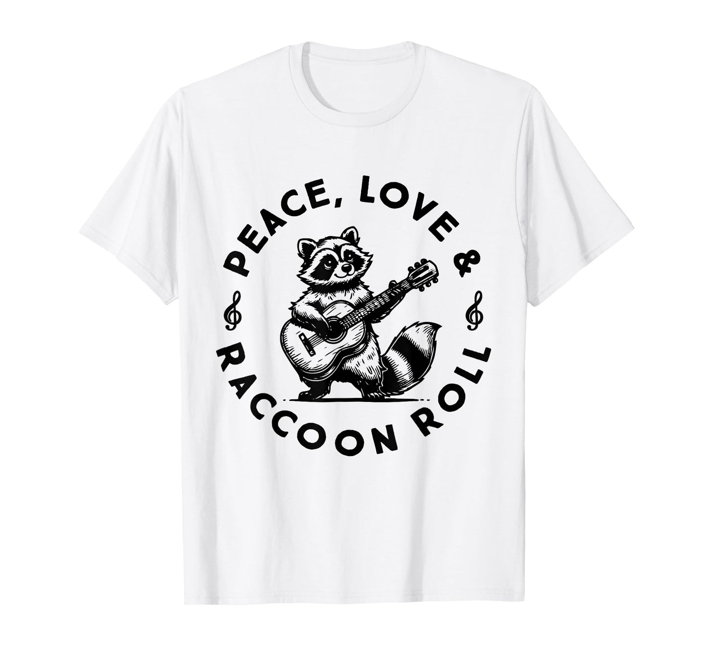 Raccoon Rock And Roll Music Raccoon T-Shirt - Streetwear Style Unisex - T-Shirt, Sweatshirt, Hoodie