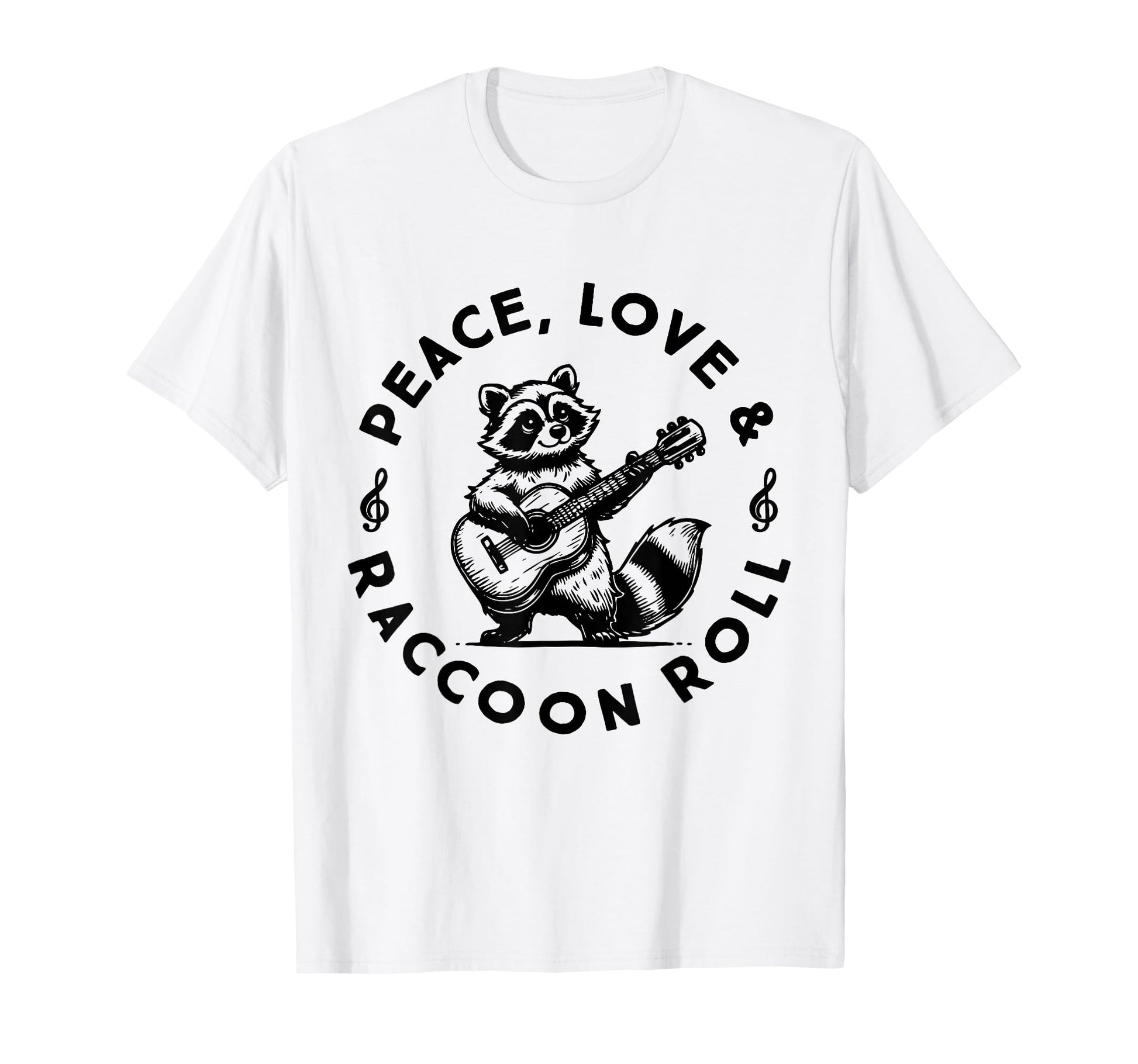 Raccoon Rock And Roll Music Raccoon T-Shirt - Streetwear Style Unisex - T-Shirt, Sweatshirt, Hoodie