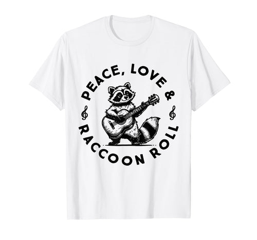 Raccoon Rock And Roll Music Raccoon T-Shirt - Streetwear Style Unisex - T-Shirt, Sweatshirt, Hoodie