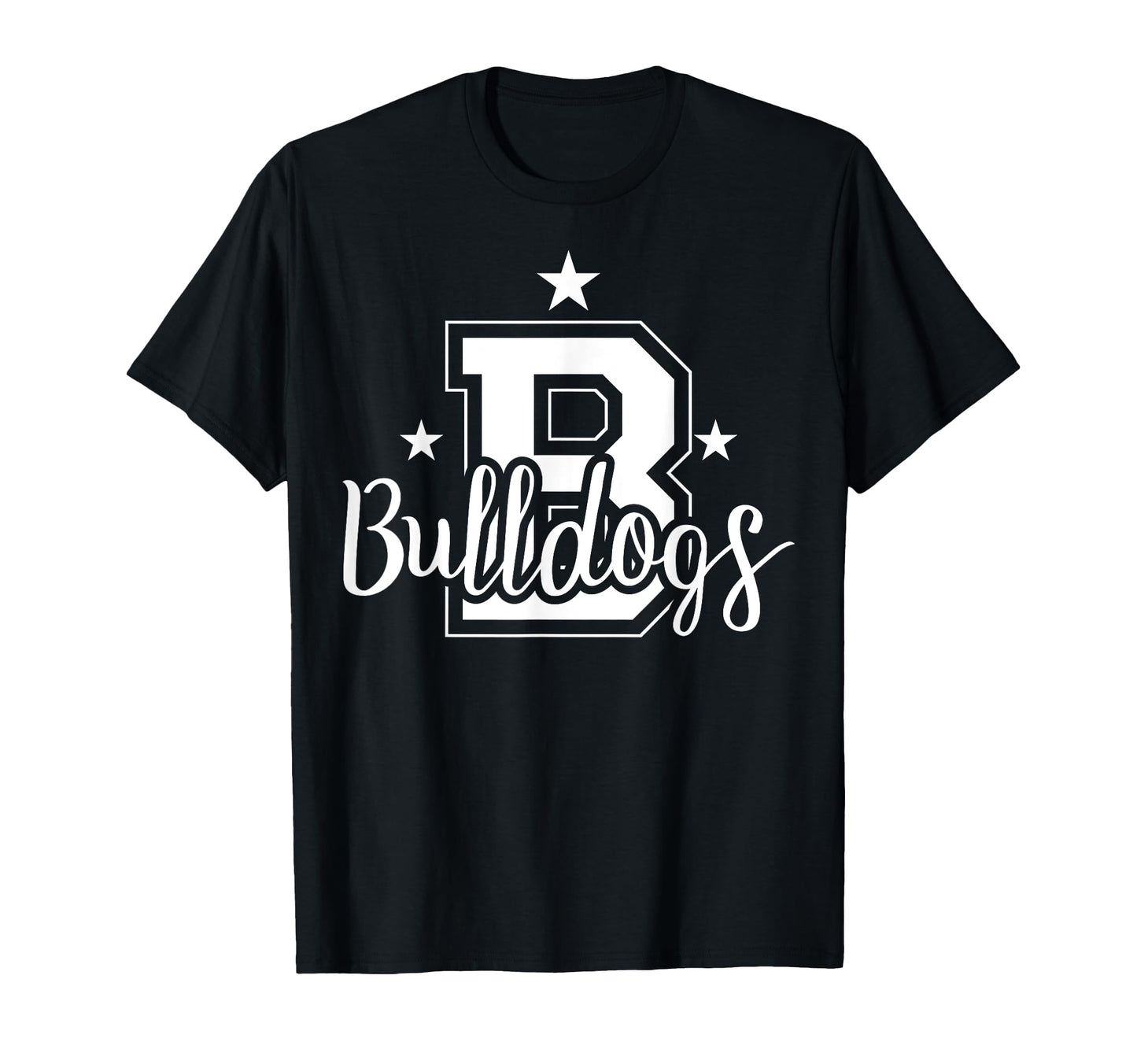 Schools Sports Mascot Bulldogs Team T-Shirt - Custom Art Print Unisex - T-Shirt, Sweatshirt, Hoodie