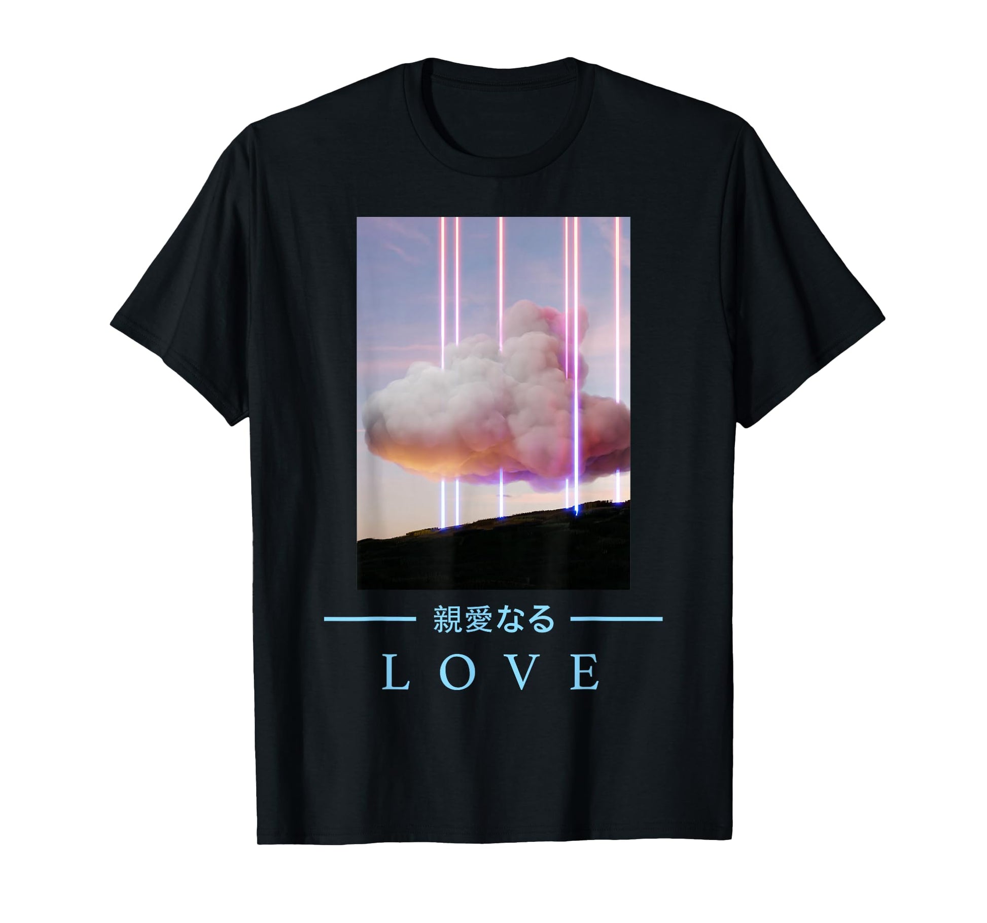 Retrowave Love Japanese Art T-Shirt - Streetwear Style for Adults - T-Shirt, Sweatshirt, Hoodie