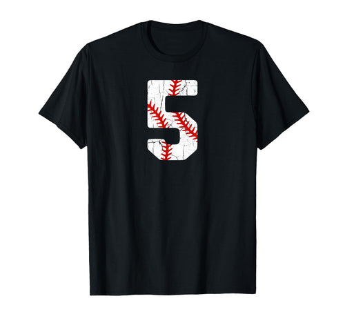 Baseball Player Jersey Number 5 T-Shirt - Casual Everyday Wear for Adults - T-Shirt, Sweatshirt, Hoodie