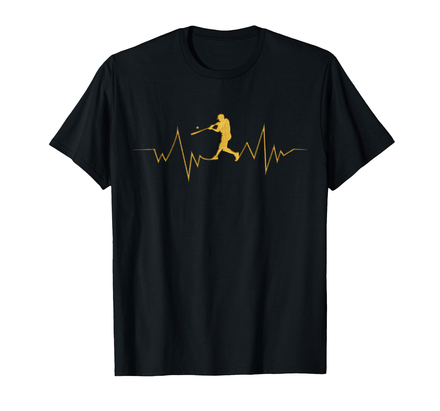 Baseball Heartbeat Sport Fans T-Shirt - Graphic Print Men Women - T-Shirt, Sweatshirt, Hoodie