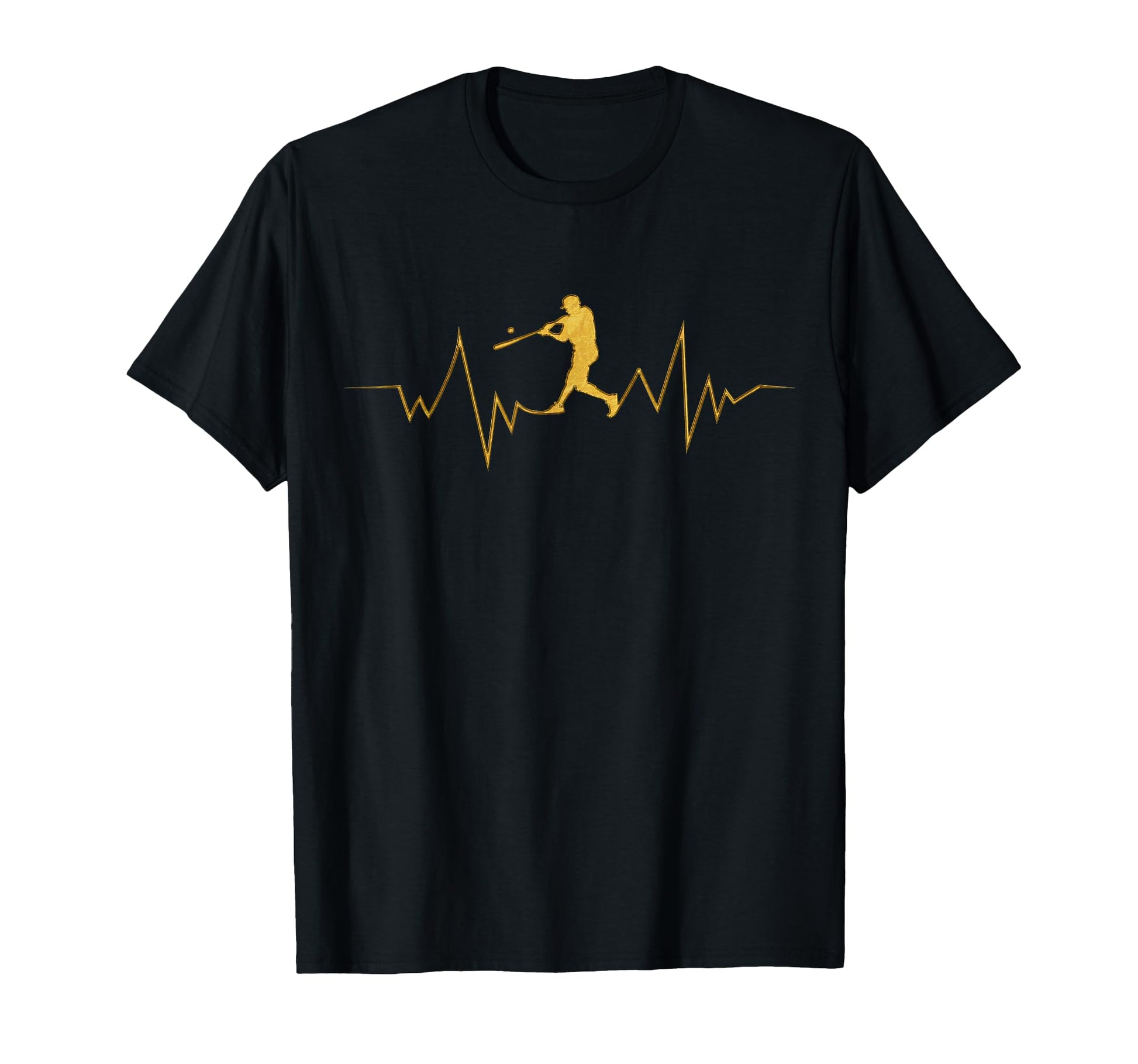 Baseball Heartbeat Sport Fans T-Shirt - Graphic Print Men Women - T-Shirt, Sweatshirt, Hoodie