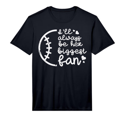 Always Be Her Biggest Fan Baseball T-Shirt - Trendy Graphic for Adults - T-Shirt, Sweatshirt, Hoodie