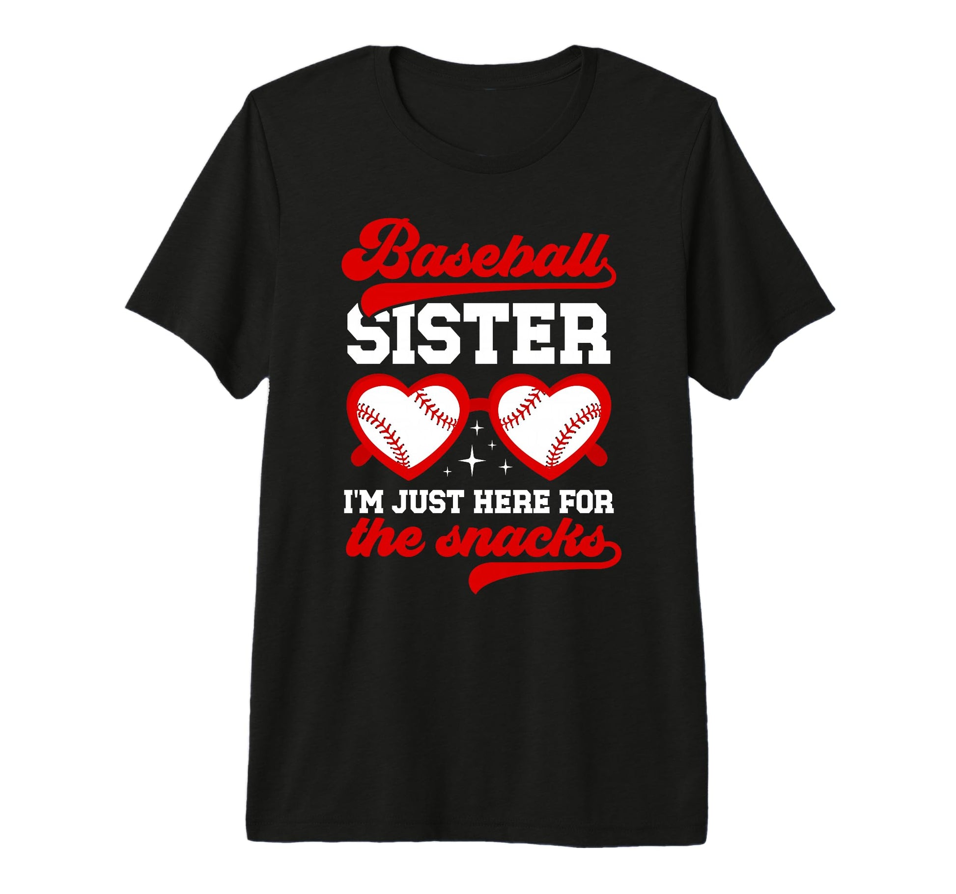 Funny Baseball Sister Baseball T-Shirt - Casual Everyday Wear for Adults - T-Shirt, Sweatshirt, Hoodie