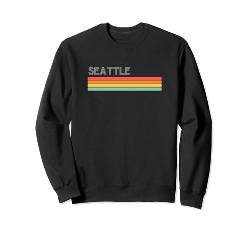 Seattle Washington State Rainbow Sweatshirt - Aesthetic Graphic Men Women - T-Shirt, Sweatshirt, Hoodie