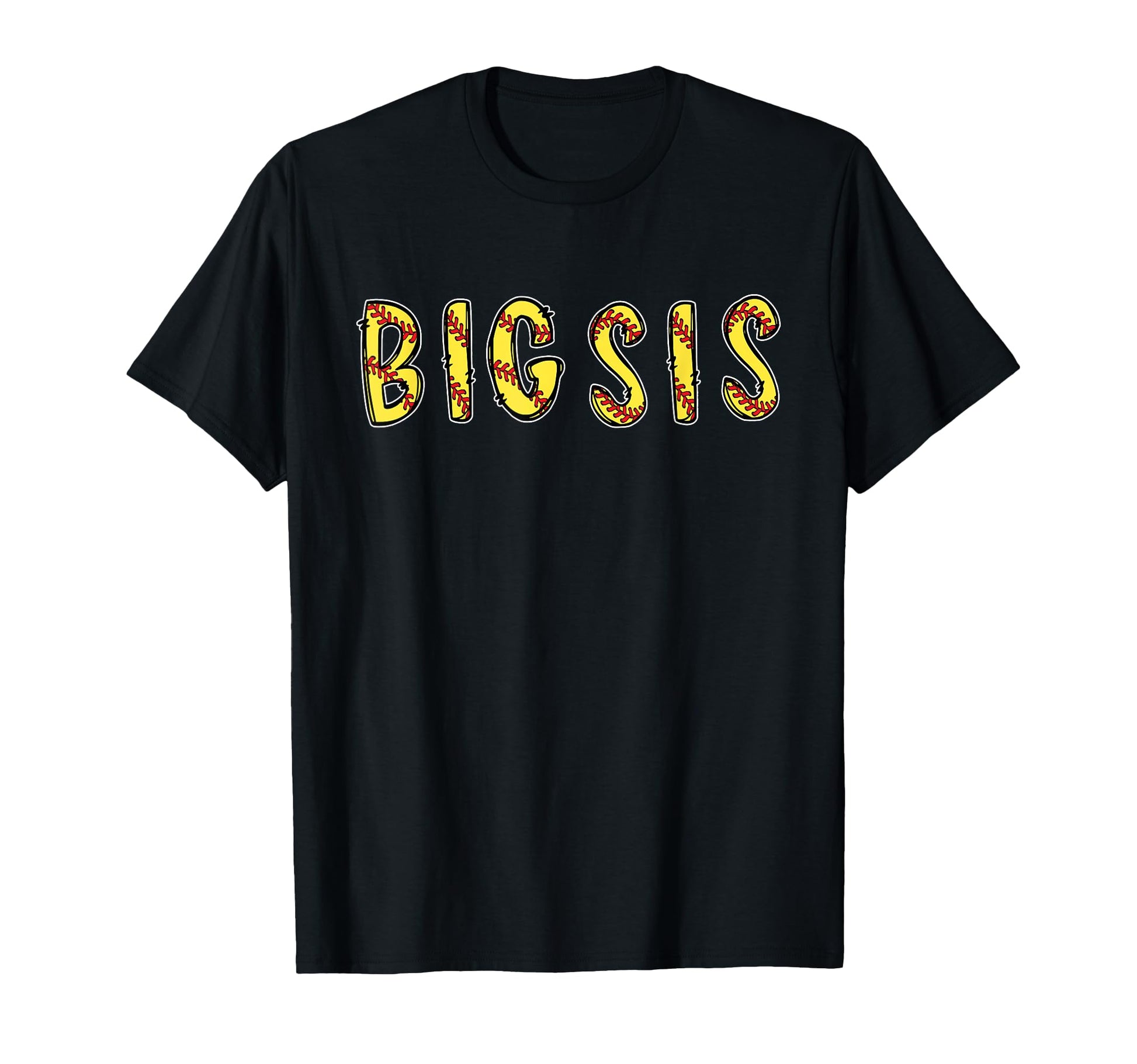 Softball Sister Big Sis Birthday Party T-Shirt - Streetwear Style Men Women - T-Shirt, Sweatshirt, Hoodie