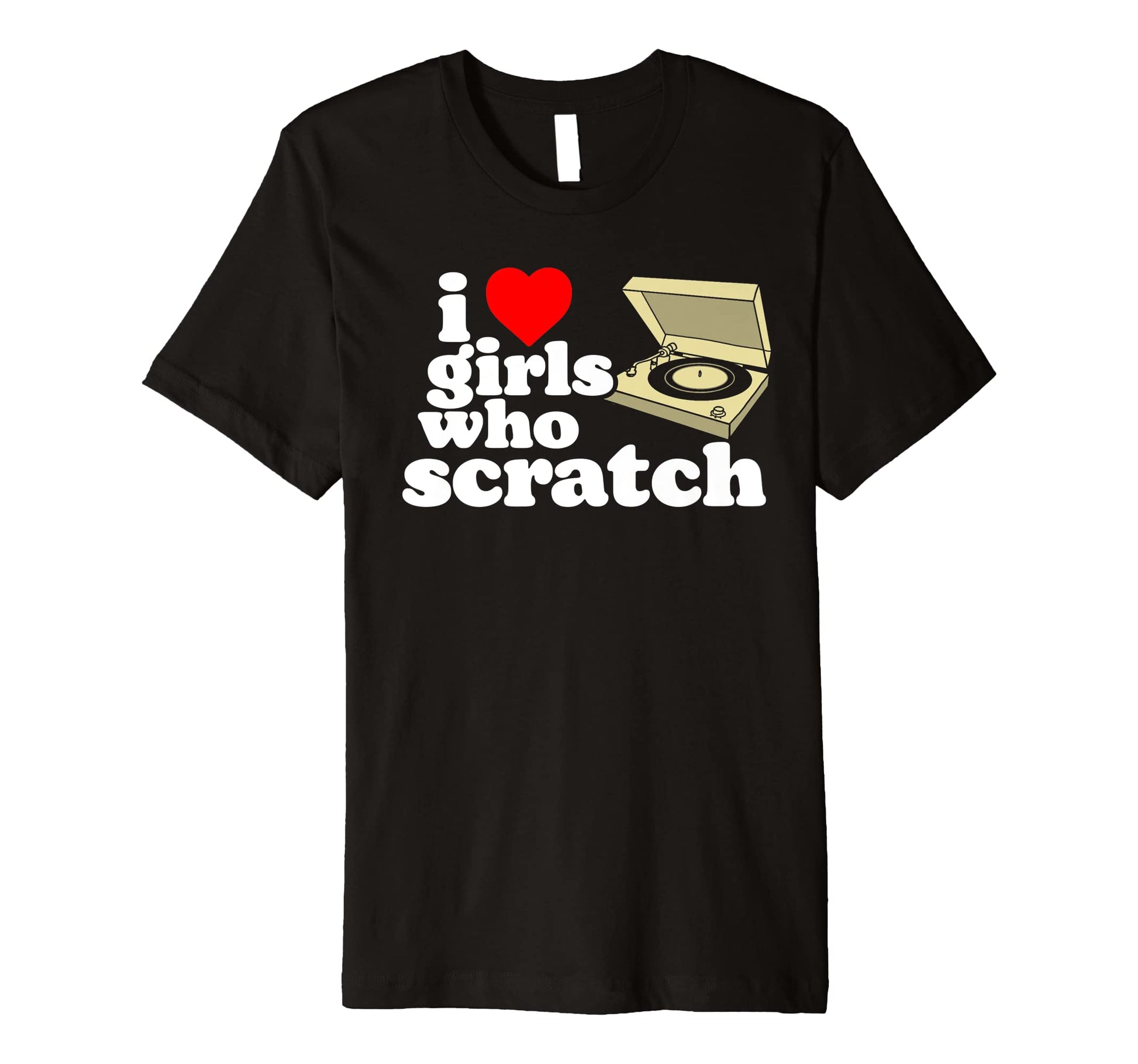 I Love Who Scratch Hip Hop Old T-Shirt - Fun Novelty Design for Adults - T-Shirt, Sweatshirt, Hoodie