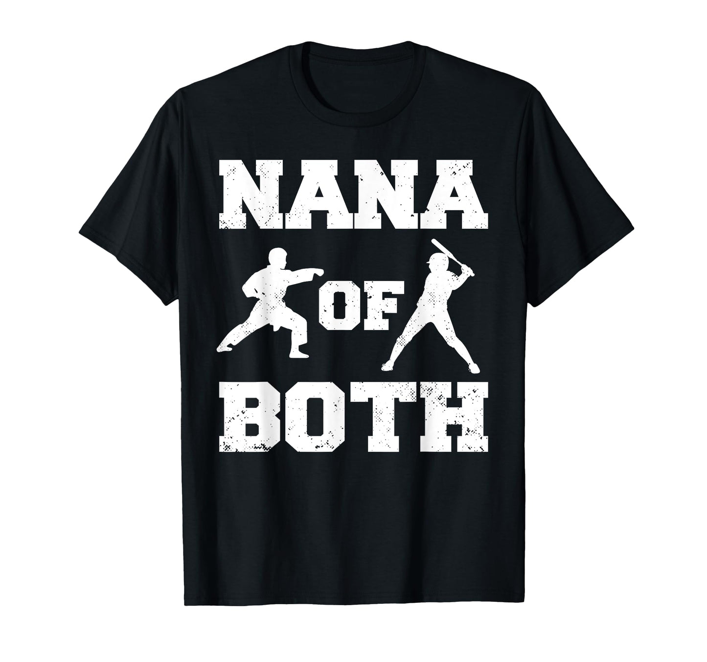 Nana Both Funny Baseball And Karate T-Shirt - Trendy Graphic for Adults - T-Shirt, Sweatshirt, Hoodie