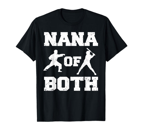 Nana Both Funny Baseball And Karate T-Shirt - Trendy Graphic for Adults - T-Shirt, Sweatshirt, Hoodie