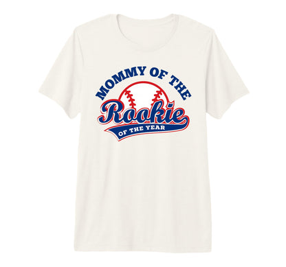Mom Baseball Mommy Rookie Year T-Shirt - Fun Novelty Design for Adults - T-Shirt, Sweatshirt, Hoodie