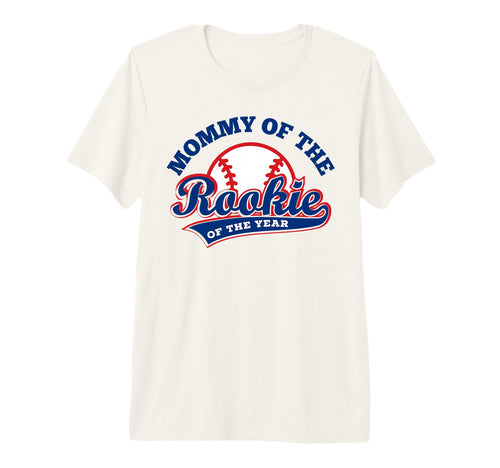 Mom Baseball Mommy Rookie Year T-Shirt - Fun Novelty Design for Adults - T-Shirt, Sweatshirt, Hoodie