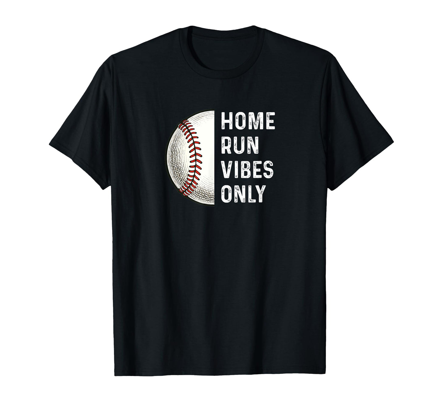 Home Run Vibes Only Baseball Player T-Shirt - Custom Art Print Men Women - T-Shirt, Sweatshirt, Hoodie