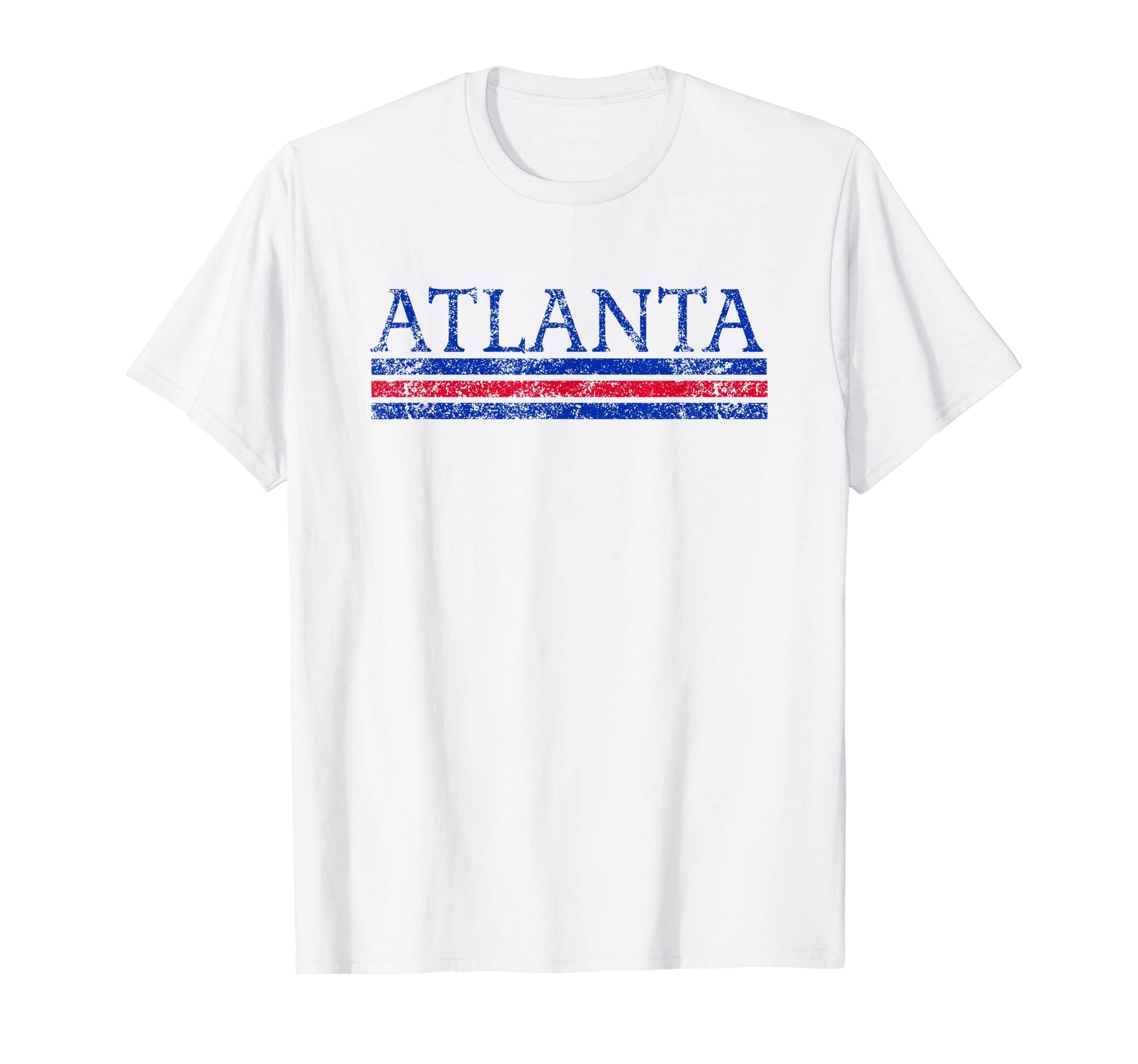 Atlanta Georgia Weathered Stripe T-Shirt - Unique Graphic for Adults - T-Shirt, Sweatshirt, Hoodie