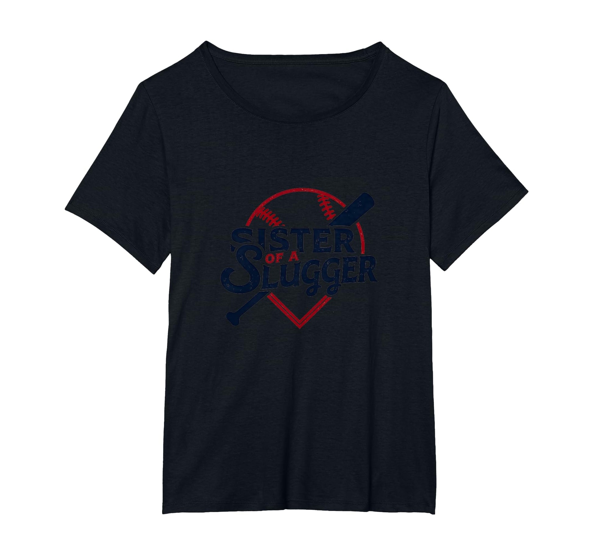 Baseball Sister Sister Slugger Sports T-Shirt - Trendy Graphic for Adults - T-Shirt, Sweatshirt, Hoodie