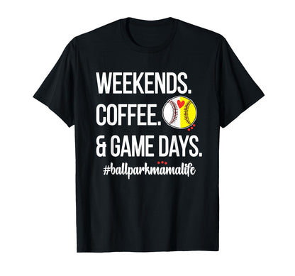 Baseball Softball Mama Game Day Proud T-Shirt - Fun Novelty Design Unisex - T-Shirt, Sweatshirt, Hoodie