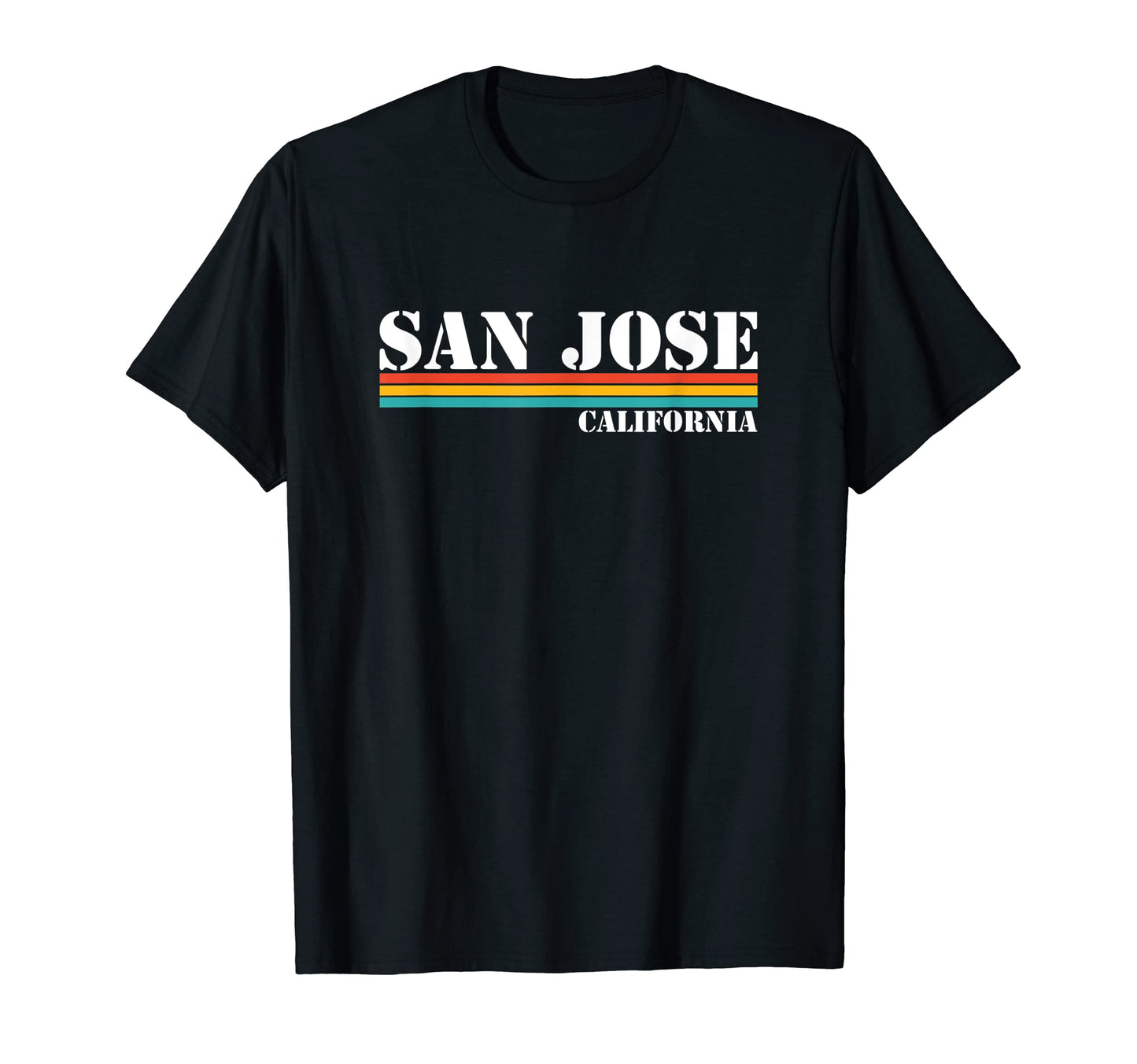 San Jose California Stripes T-Shirt - Minimalist Print Unisex - T-Shirt, Sweatshirt, Hoodie