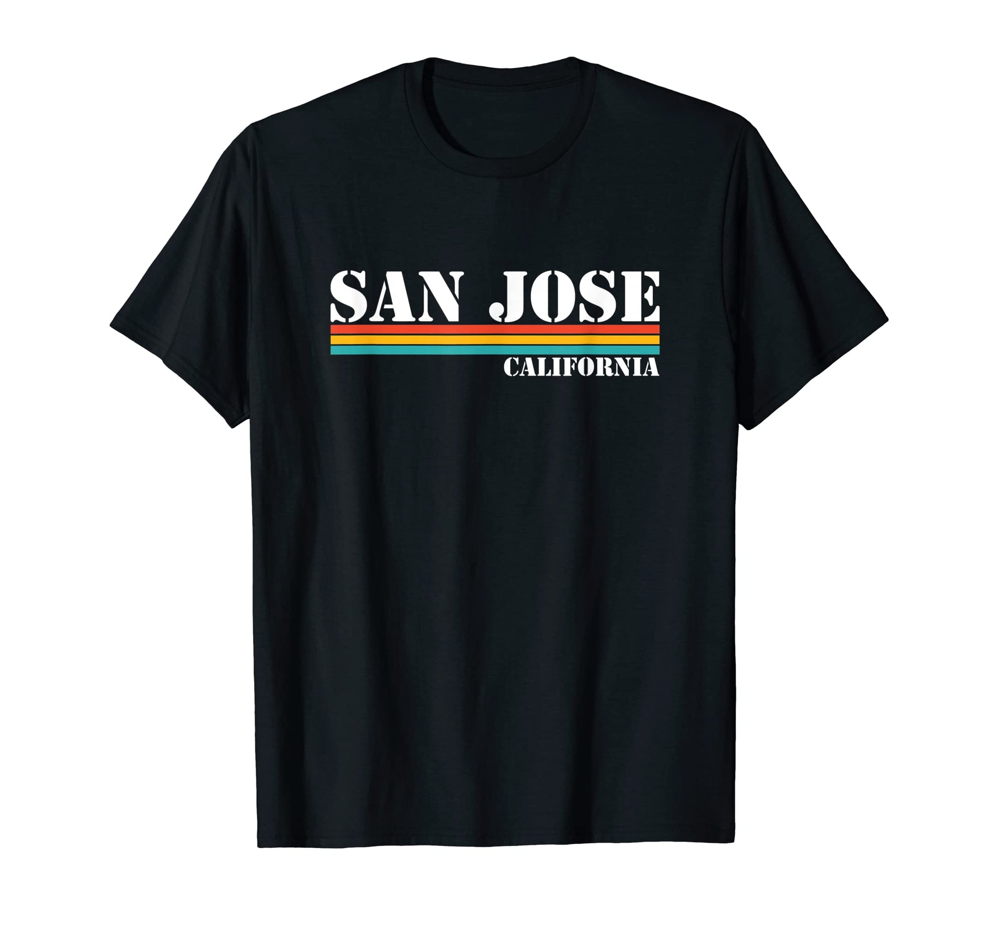 San Jose California Stripes T-Shirt - Minimalist Print Unisex - T-Shirt, Sweatshirt, Hoodie