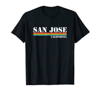 San Jose California Stripes T-Shirt - Minimalist Print Unisex - T-Shirt, Sweatshirt, Hoodie