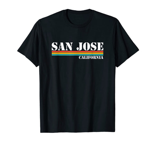 San Jose California Stripes T-Shirt - Minimalist Print Unisex - T-Shirt, Sweatshirt, Hoodie