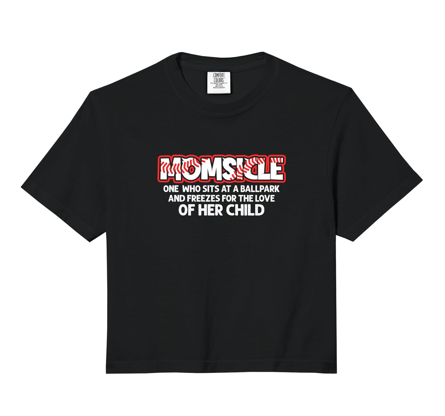 Momsicle Proud Baseball Mother Popsicle Mom Hoodie - Graphic Print Unisex - T-Shirt, Sweatshirt, Hoodie