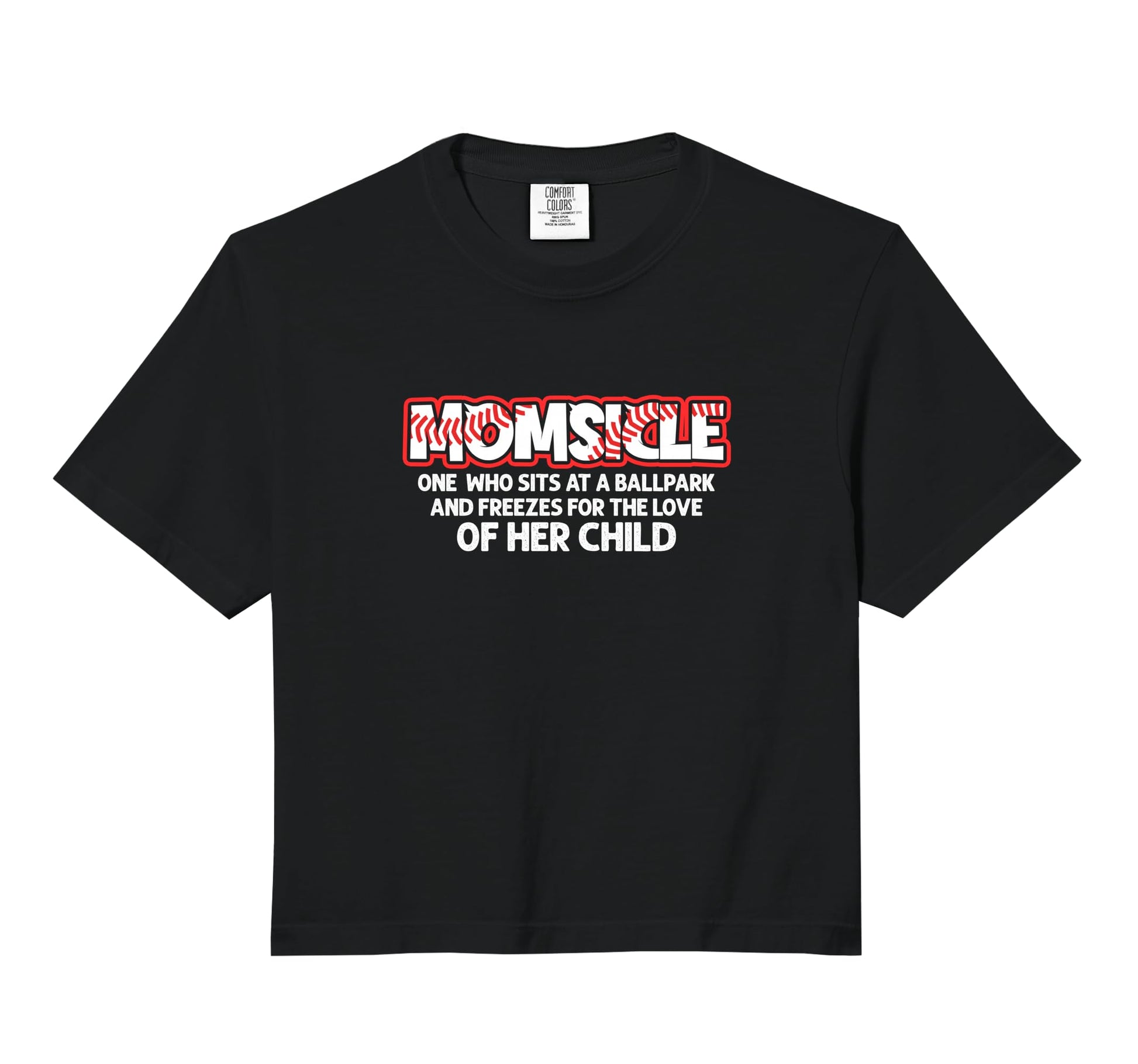 Momsicle Proud Baseball Mother Popsicle Mom Hoodie - Graphic Print Unisex - T-Shirt, Sweatshirt, Hoodie