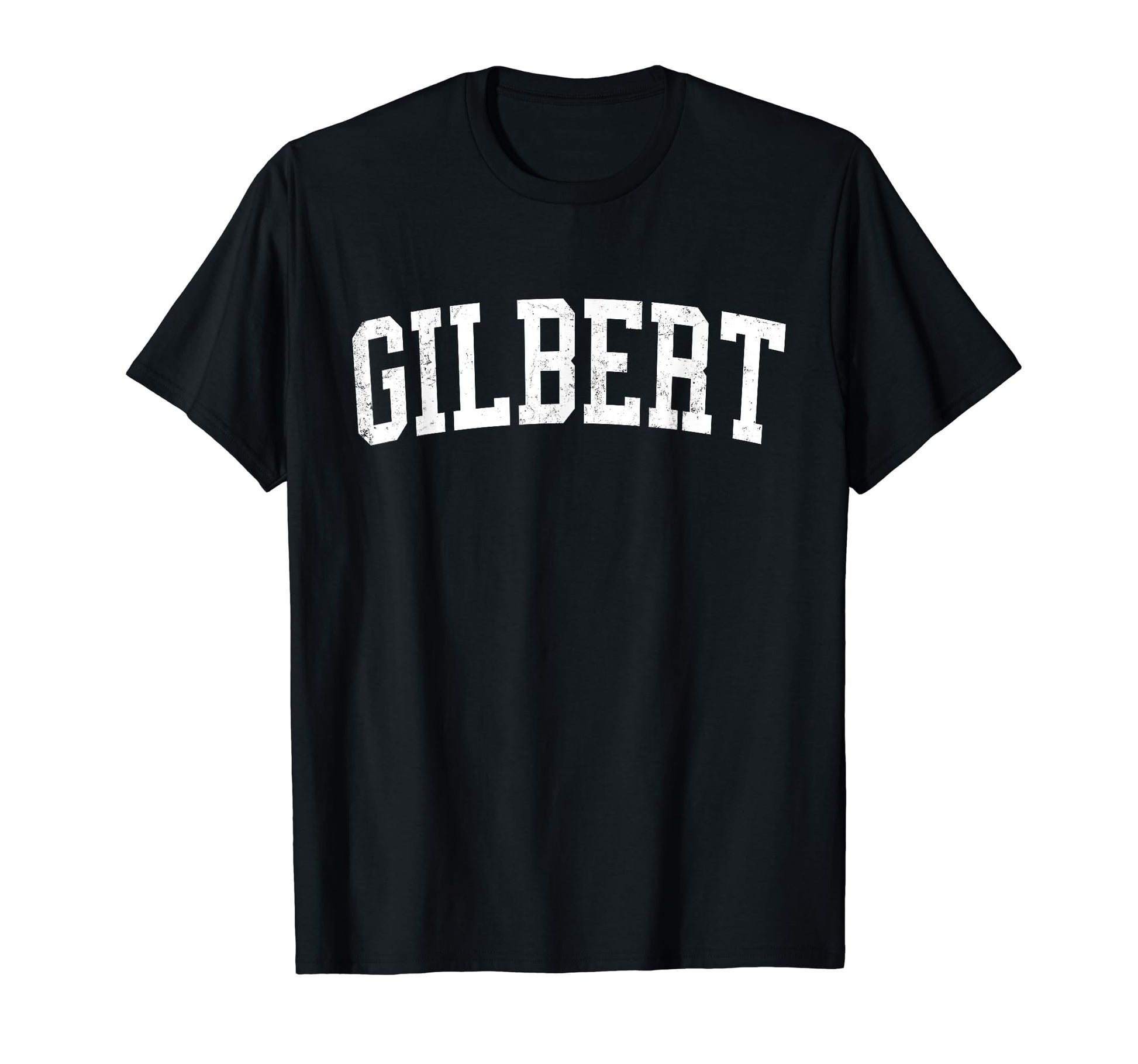 Gilbert Az Distressed White Varsity T-Shirt - Trendy Graphic for Adults - T-Shirt, Sweatshirt, Hoodie