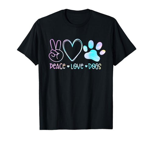 Peace Love Rescue Dog Lover Parent Adopted T-Shirt - Trendy Graphic Unisex - T-Shirt, Sweatshirt, Hoodie
