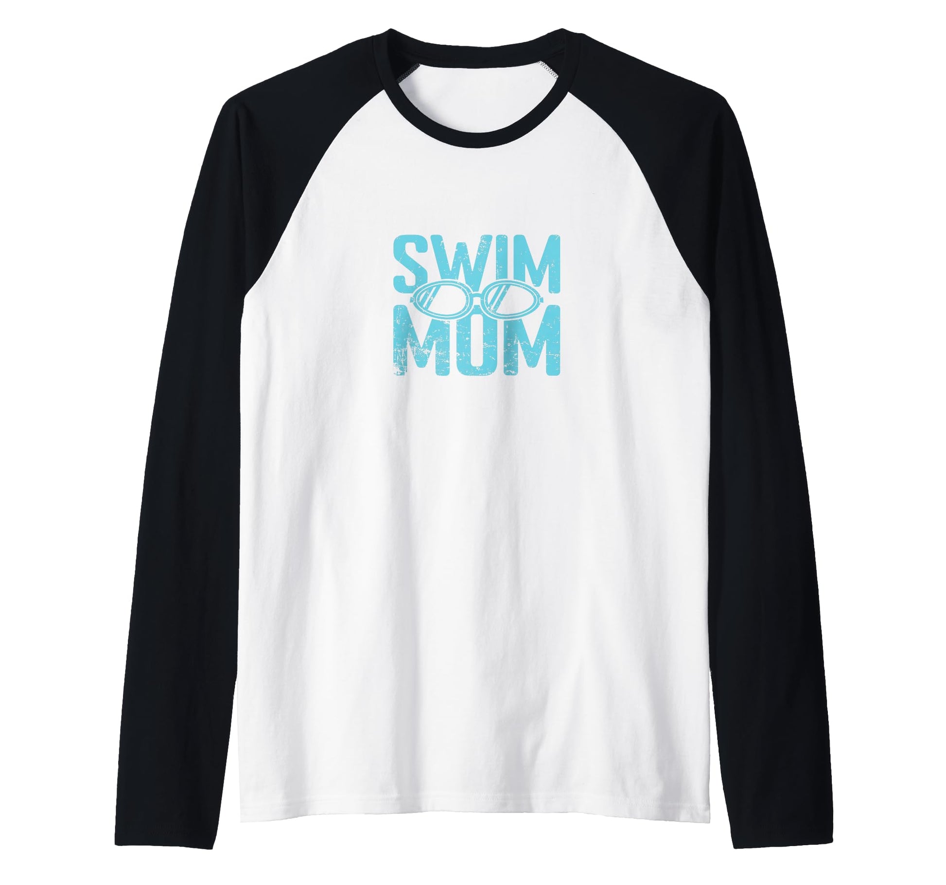 Swim Mom Goggles Team Family Sweatshirt - Minimalist Print for Adults - T-Shirt, Sweatshirt, Hoodie