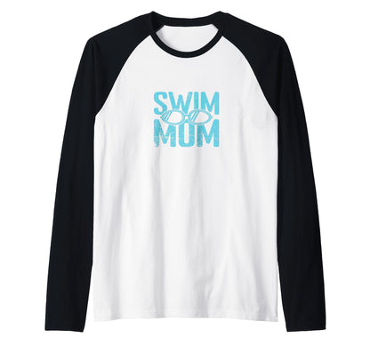Swim Mom Goggles Team Family Sweatshirt - Minimalist Print for Adults - T-Shirt, Sweatshirt, Hoodie