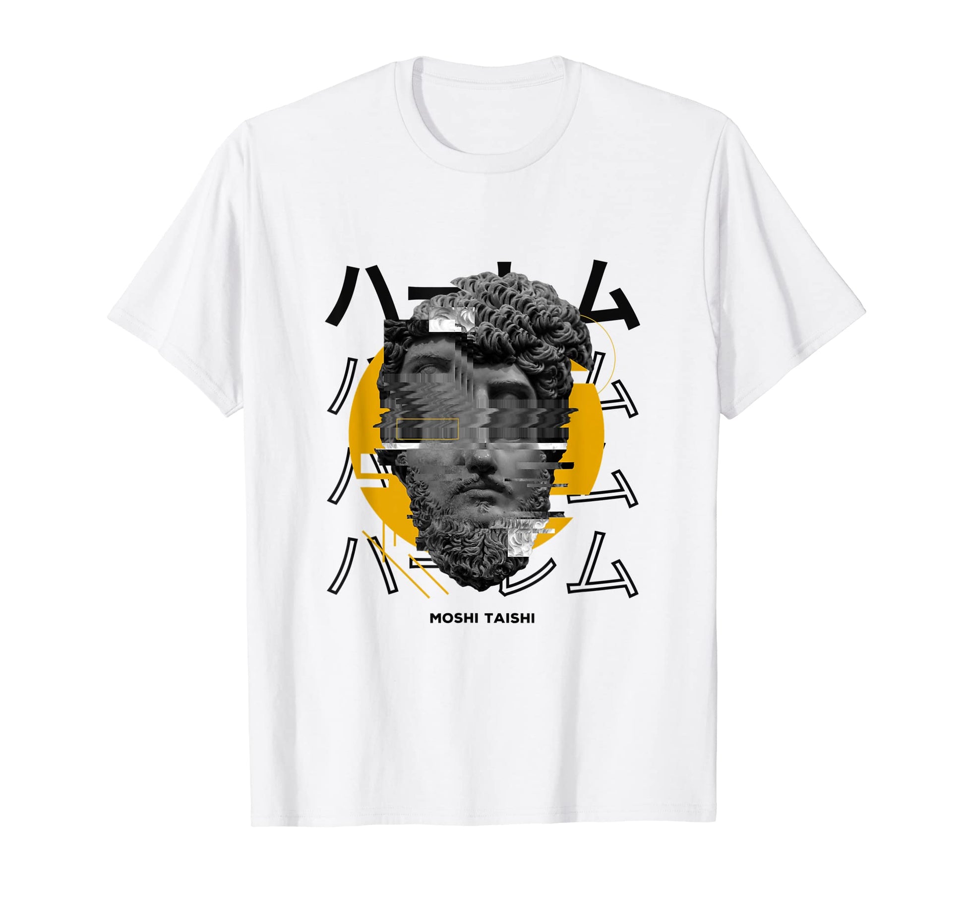 Vaporwave Statue Aesthetic Art T-Shirt - Casual Everyday Wear Men Women - T-Shirt, Sweatshirt, Hoodie