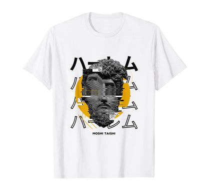 Vaporwave Statue Aesthetic Art T-Shirt - Casual Everyday Wear Men Women - T-Shirt, Sweatshirt, Hoodie