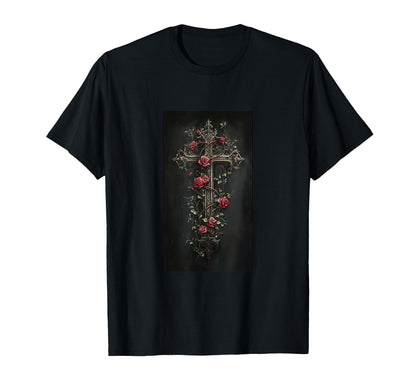 Gothic Cross Grunge Aesthetic Y2K Goth T-Shirt - Trendy Graphic Men Women - T-Shirt, Sweatshirt, Hoodie