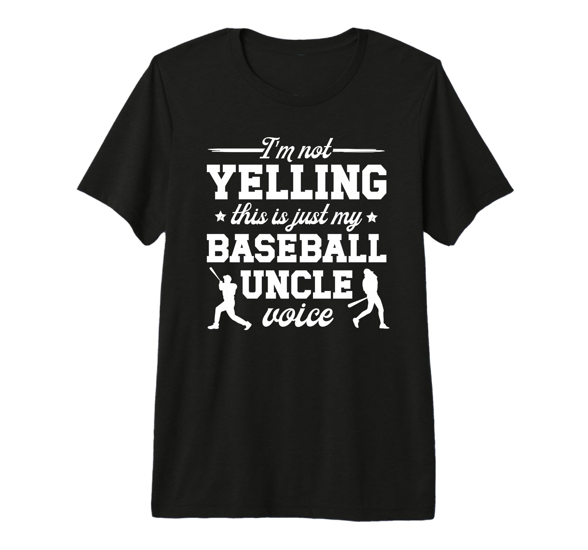 Mens My Baseball Uncle Voice Uncle T-Shirt - Graphic Print Men Women - T-Shirt, Sweatshirt, Hoodie