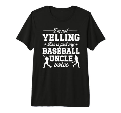 Mens My Baseball Uncle Voice Uncle T-Shirt - Graphic Print Men Women - T-Shirt, Sweatshirt, Hoodie