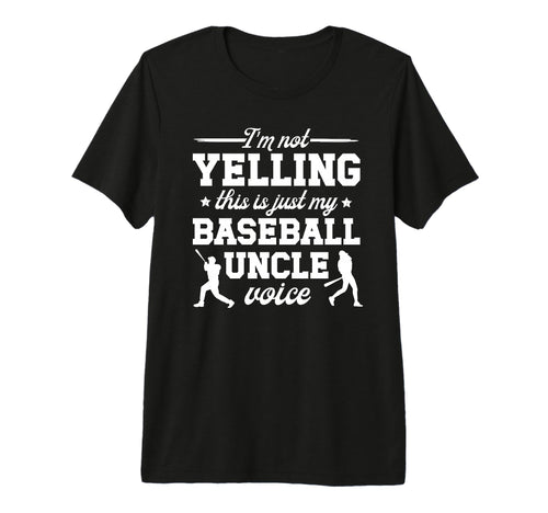 Mens My Baseball Uncle Voice Uncle T-Shirt - Graphic Print Men Women - T-Shirt, Sweatshirt, Hoodie