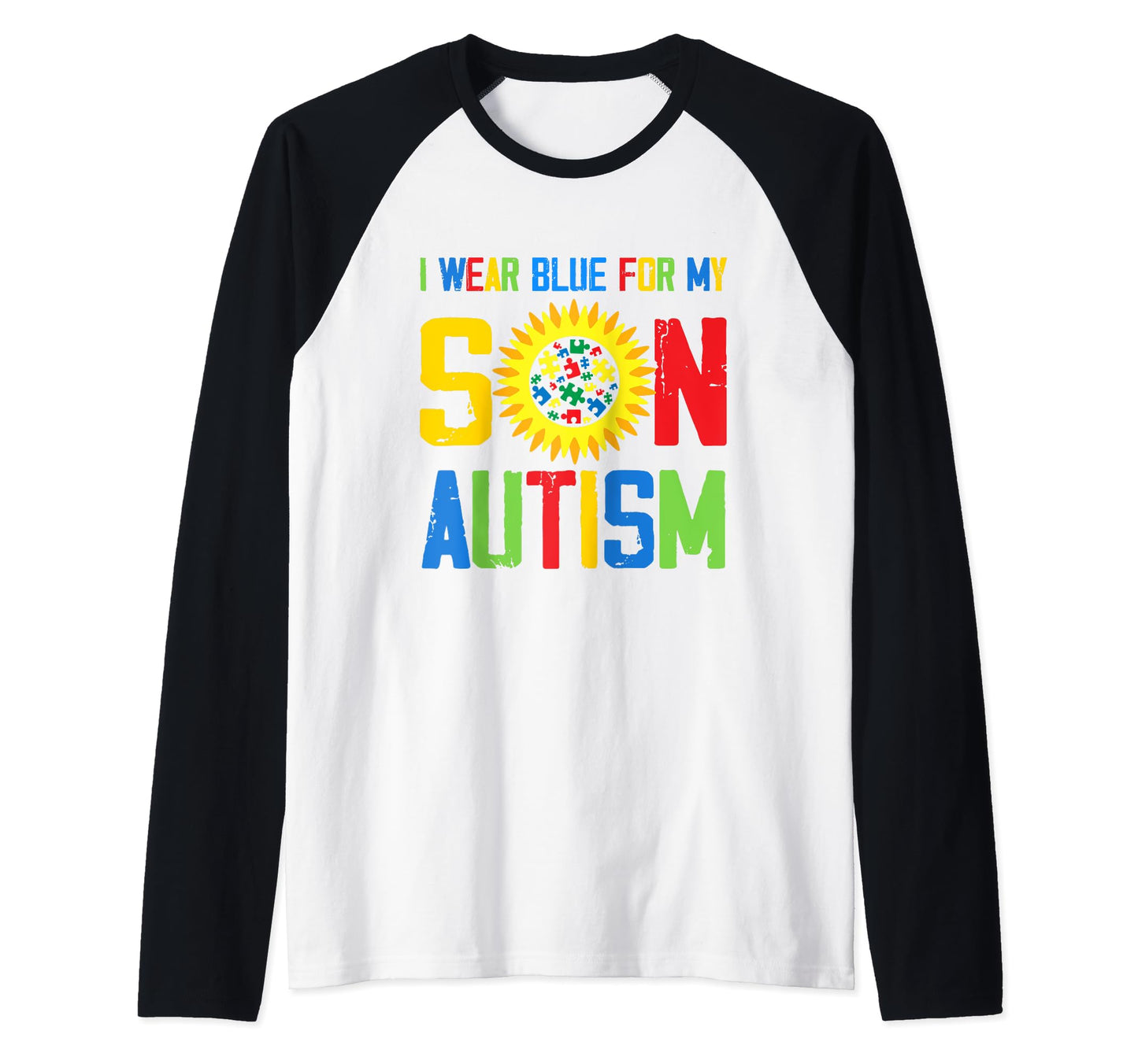I Wear Blue My Son Autism Sweatshirt - Streetwear Style for Adults - T-Shirt, Sweatshirt, Hoodie