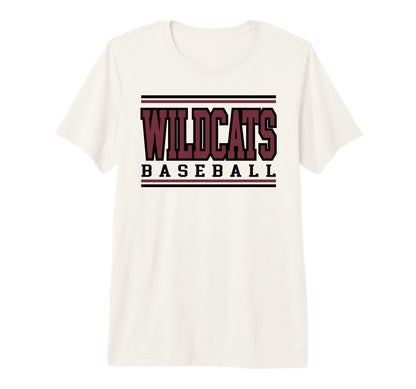 Wildcats Baseball Mom Game Day Maroon T-Shirt - Unique Graphic Unisex - T-Shirt, Sweatshirt, Hoodie