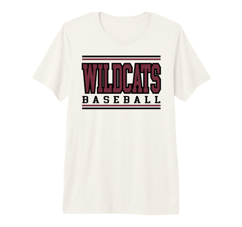 Wildcats Baseball Mom Game Day Maroon T-Shirt - Unique Graphic Unisex - T-Shirt, Sweatshirt, Hoodie