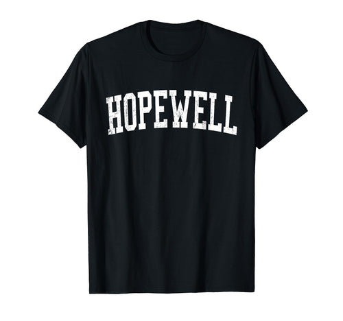 Hopewell Va Distressed White Varsity T-Shirt - Casual Everyday Wear Unisex - T-Shirt, Sweatshirt, Hoodie