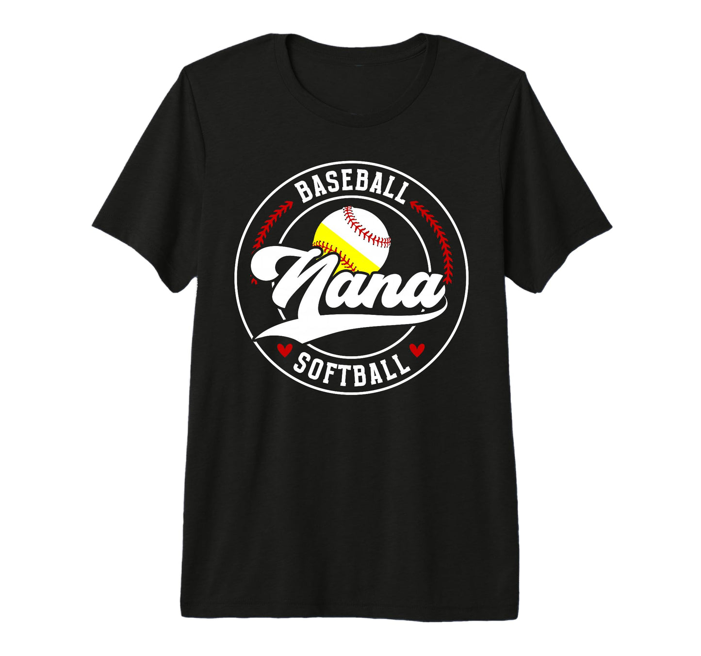 Baseball Softball Nana Softball T-Shirt - Casual Everyday Wear for Adults - T-Shirt, Sweatshirt, Hoodie