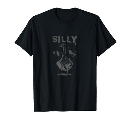 Goose Grunge Silly Bird Funny Goose Meme T-Shirt - Graphic Print for Adults - T-Shirt, Sweatshirt, Hoodie